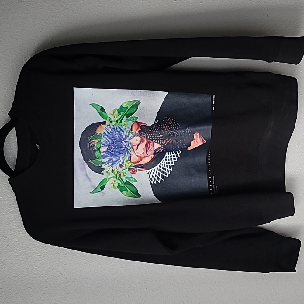 Nashid Chroma 'Dissent' Ruth Bader Ginsburg Sweatshirt Size Small Color Black